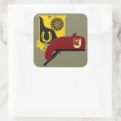 1E SQUADRON 91E CAVALERIE 173D STICKERS IN DE LUCH (Tas)