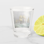 1e stoomslagschepen 1884 shot glas (Achterkant)