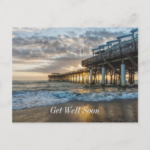 1e Sunrise 2017 Cocoa Beach Beterschap al snel Briefkaart