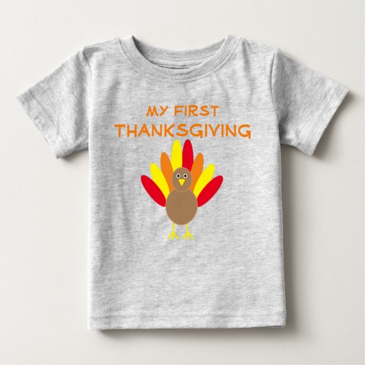 1e Thanksgiving Baby T-shirt (Voorkant)