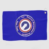 1e theaterduurzaamheidscommando golfhanddoek (Horizontaal)