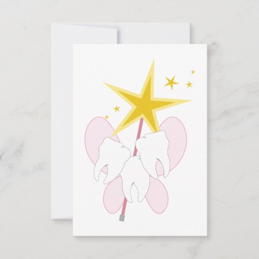 1e Tooth Fairy Visit Bedankkaart (Voorkant)