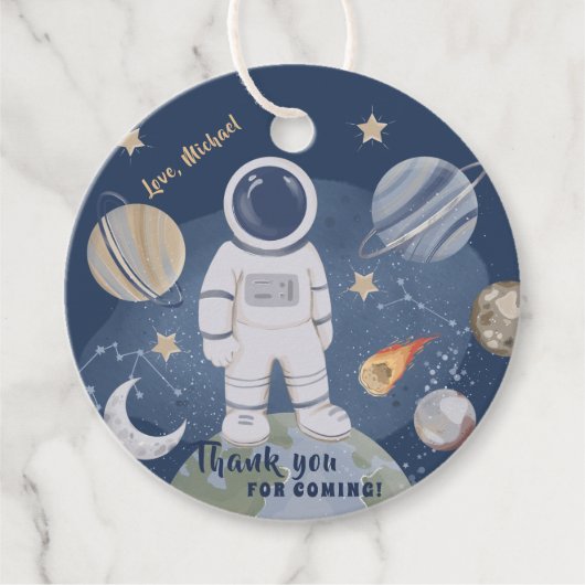 1e Trip Galaxy Boy Birthday Dank je wel voor label (Voorkant)