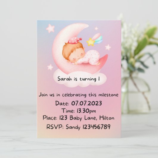 1e uitnodiging op zaterdag (Staand voorkant)