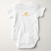 1E VERJAARDAG BABYKLEDING AANGEPASTE FOTO ROMPER (Achterkant)