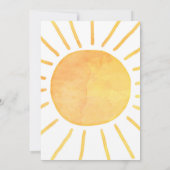 1e verjaardag Boho eerste reis rond de zon Kaart (Achterkant)