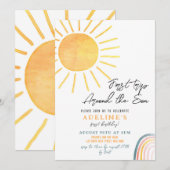 1e verjaardag Boho eerste reis rond de zon Kaart (Voorkant / Achterkant)