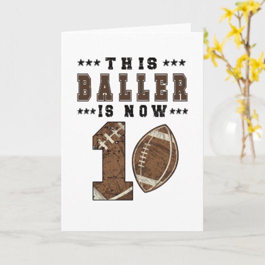 1e verjaardag cadeau Football speler 1 jaar oude j Kaart (Gele Bloem)