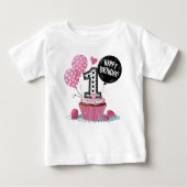 1e verjaardag Cupcake Pink (Voorkant)