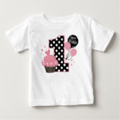 1e verjaardag Cupcake Pink (Voorkant)