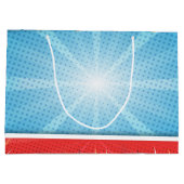 1e verjaardag Dinosaur Party Custom Groot Cadeauzakje (Achterkant)