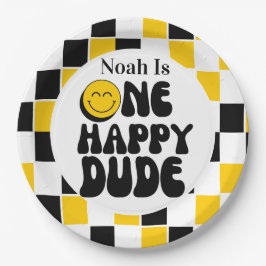 1e verjaardag een gelukkige kerel verjaardag papieren bordje