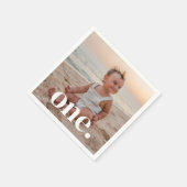 1e verjaardag foto - een servet (Hoek)