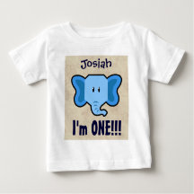 1e Verjaardag Jongen CHEVRON Een Jaar Aangepaste N