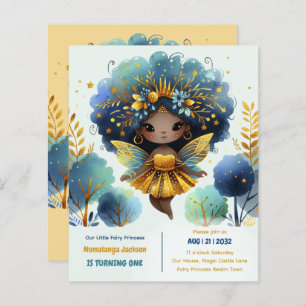 1e verjaardag kleine fee prinses Afrikaanse ONE