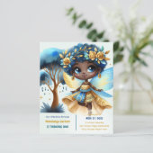 1e verjaardag Kleine Feeën Prinses Afrikaans EEN (Staand voorkant)