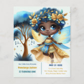 1e verjaardag Kleine Feeën Prinses Afrikaans EEN (Voorkant)