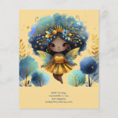 1e verjaardag Kleine Feeën Prinses Afrikaanse EEN (Achterkant)