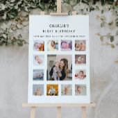 1e verjaardag Maandelijks Fototeken Poster