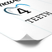 1e verjaardag mijlpaal honkbal poster (Hoek)