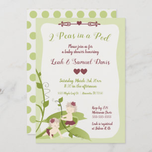 1e verjaardag of uitnodiging tot Baby shower