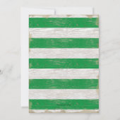 1e Verjaardag Sport Football Ticket Rustic Green Kaart (Achterkant)