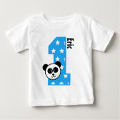 1e verjaardag sterren en panda een jaar oude jonge (Voorkant)