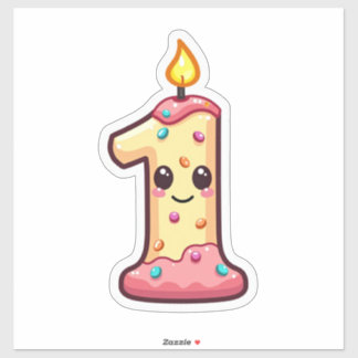 1e verjaardag sticker