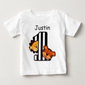 1e Verjaardag STREPEN Tijger en Leeuw 1 Jaar Oud A (Voorkant)