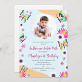 1e verjaardag Sukhmani Sahib pad uitnodiging (Voorkant / Achterkant)