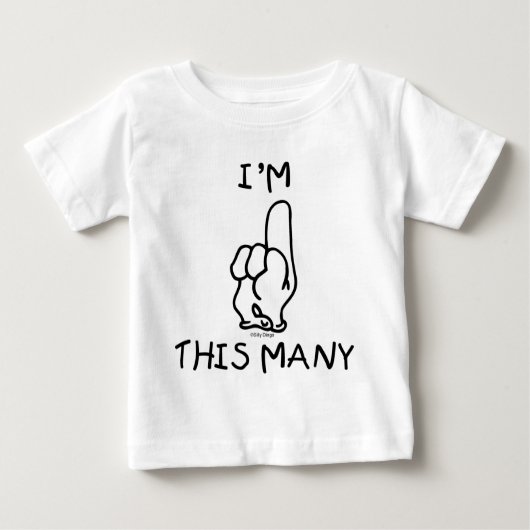 1e Verjaardag T Shirt (Voorkant)