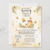 1e verjaardag uitnodiging honingbij (Voorkant)