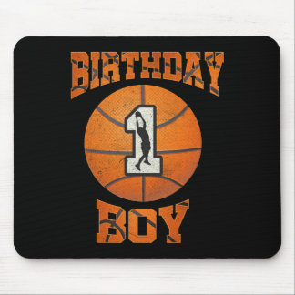 1e verjaardag Uitstekende jongen Basketball Eerste Muismat