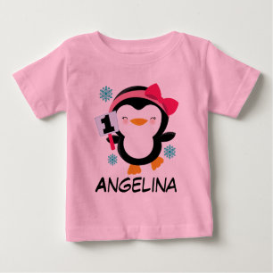 1e verjaardag van de meisjes Penguin T-shirt