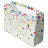 1e verjaardag van de Monster van de Birthday Large Cadeautasje (Achterkant Gekanteld)