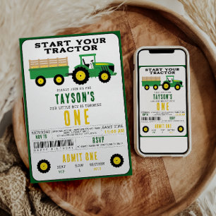 1e verjaardag van je tractor ster boerderij them kaart