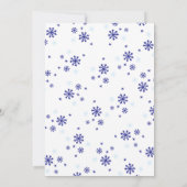 1e Verjaardagsfeest Winter Sneeuw Kerstmis Kaart (Achterkant)