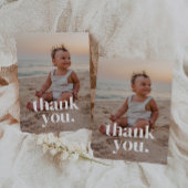 1e verjaardagsfoto - één bedankkaart