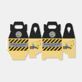 1e verjaardagspartij constructie vrachtwagen dank bedankdoosjes (Uitgevouwen)