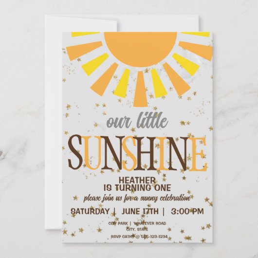 1e verparty op maat kaart (Voorkant)