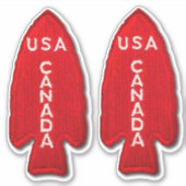 1e Veteranen van de Speciale Dienst van de Veteraa Sticker (Voorkant)