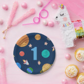 1e zonnecentrale papieren bordje (Feest)