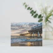 1e zonsopgang 2017 Cocacaobeach denking of you Briefkaart (Staand voorkant)