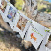 1er anniversaire 12 mois Photo Bunting bannière