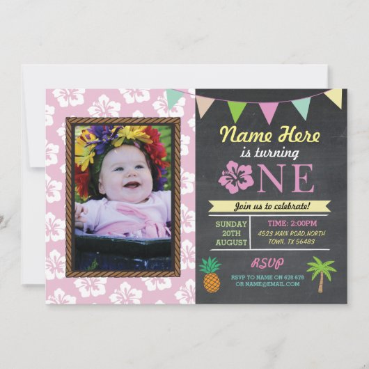 1er anniversaire 1er Invitation du parti Aloha Tro (Devant)