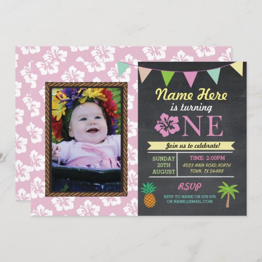 1er anniversaire 1er Invitation du parti Aloha Tro (Devant / Derrière)