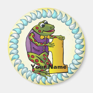 1er Anniversaire aimant grenouille