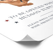 1er Anniversaire Bear de Baseball - Poster de la C (Coin)