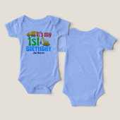 1er anniversaire Boy Construction Véhicule Party (Design Recto & Verso)