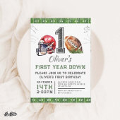 1er Anniversaire Boy Football Invitation modifiabl